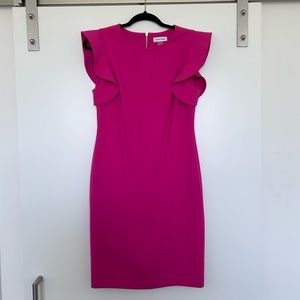 Calvin Klein Sheath Dress - Hot Pink